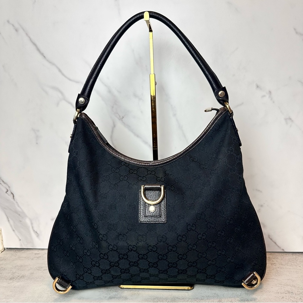 Gucci Canvas Abbey Hobo Bag - Picture 1 of 16